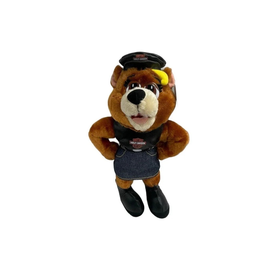 1998 Vintage Officially Licensed Harley Davidson Biker Babe Teddy Bear Plush 14”